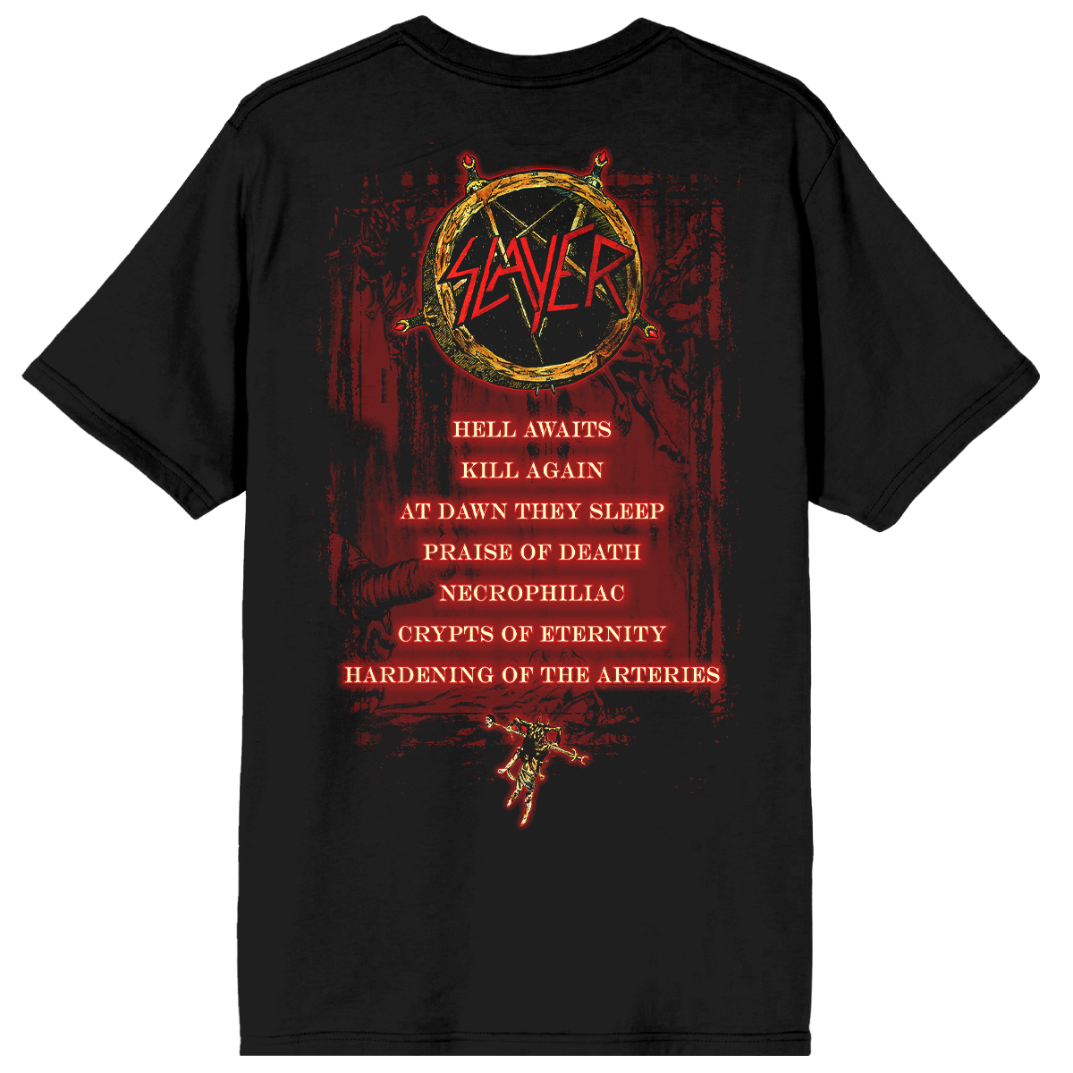 Torn Asunder Hell Awaits Tracklist T-Shirt – Slayer Store