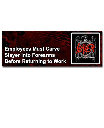 Slayer Employees Sticker