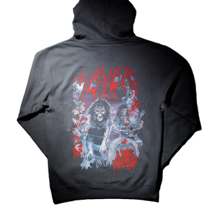 Live Splatter on Charcoal Hoodie