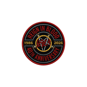 Reign In Blood Anniversary Round Woven Patch