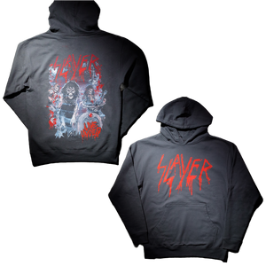 Live Splatter on Charcoal Hoodie