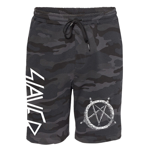 Hell Awaits Pentagram Fleece Shorts – Slayer Store