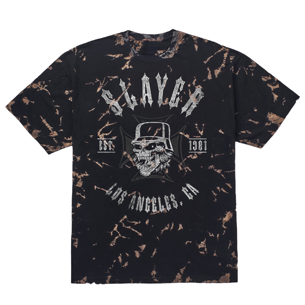 Slayer '81 Black Marble T-Shirt – Slayer Store Slayer '81 Black Marble T-Shirt – Slayer Store