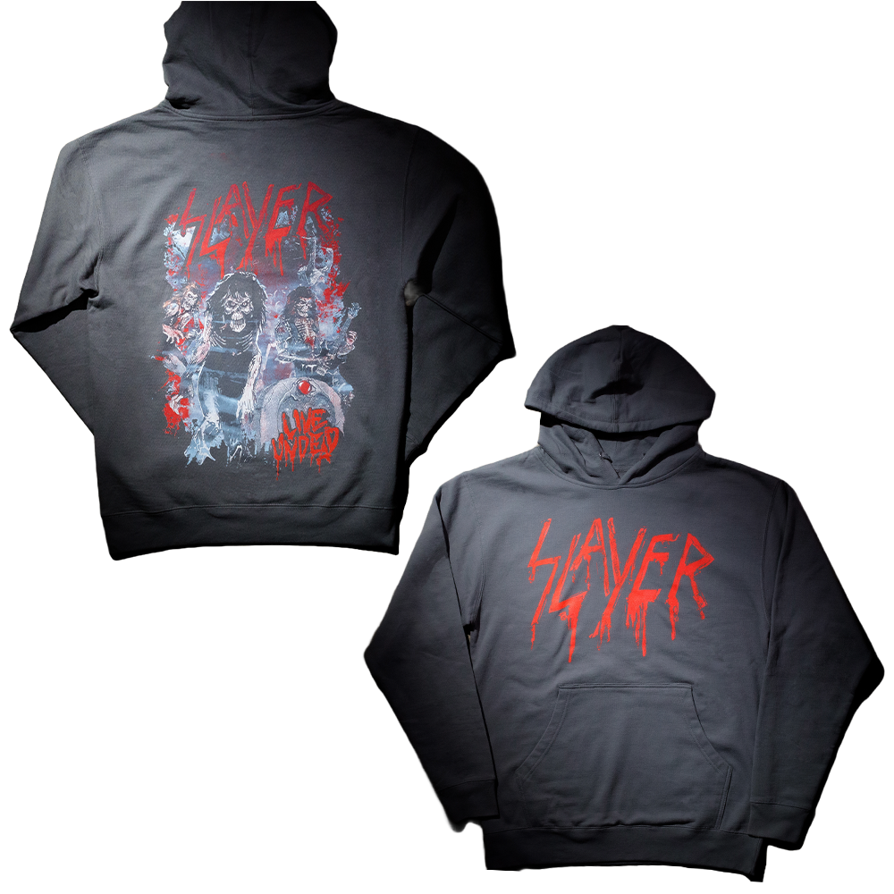 Live Splatter on Charcoal Hoodie – Slayer Store Live Splatter on Charcoal Hoodie – Slayer Store