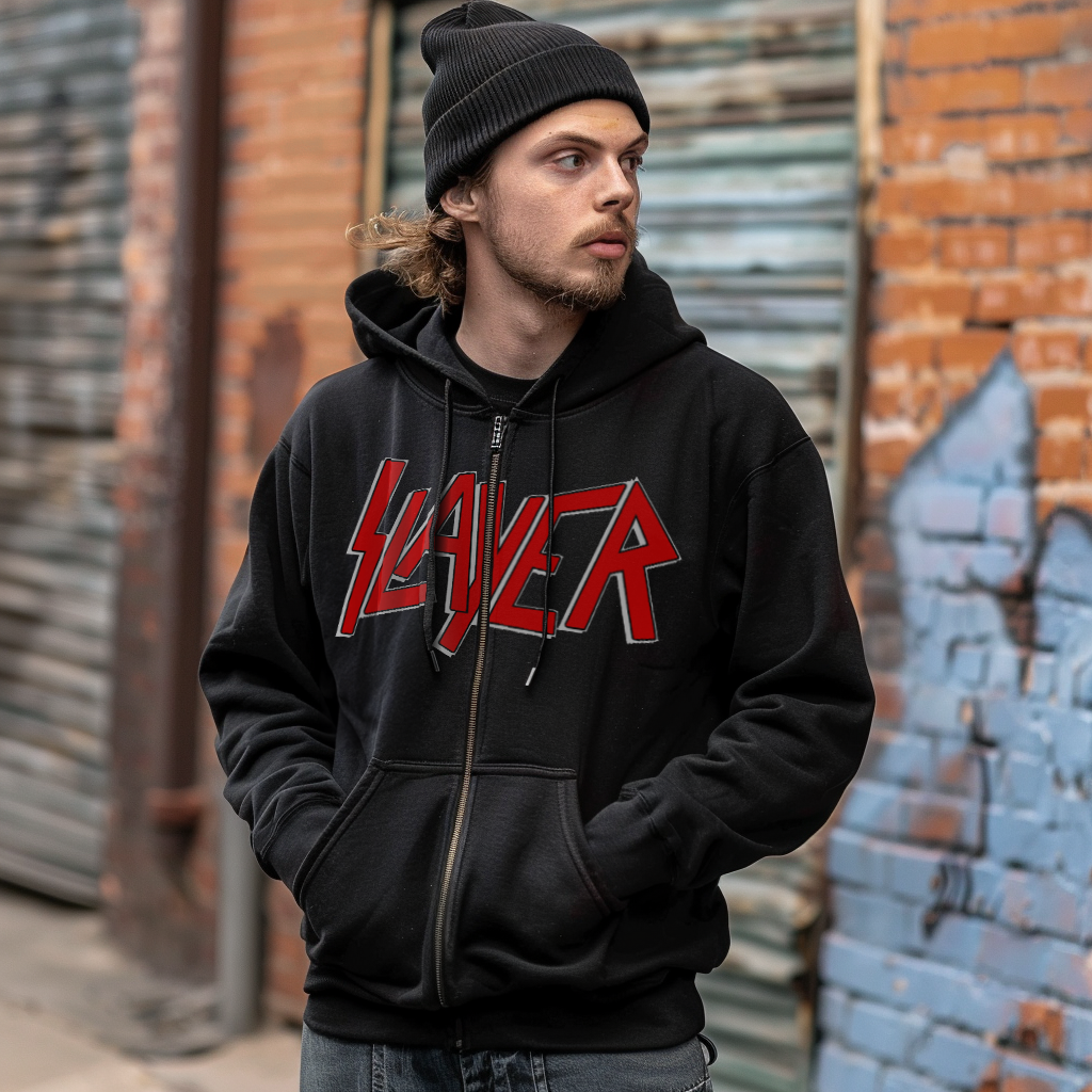 Classic Slayer Logo Zip Hoodie