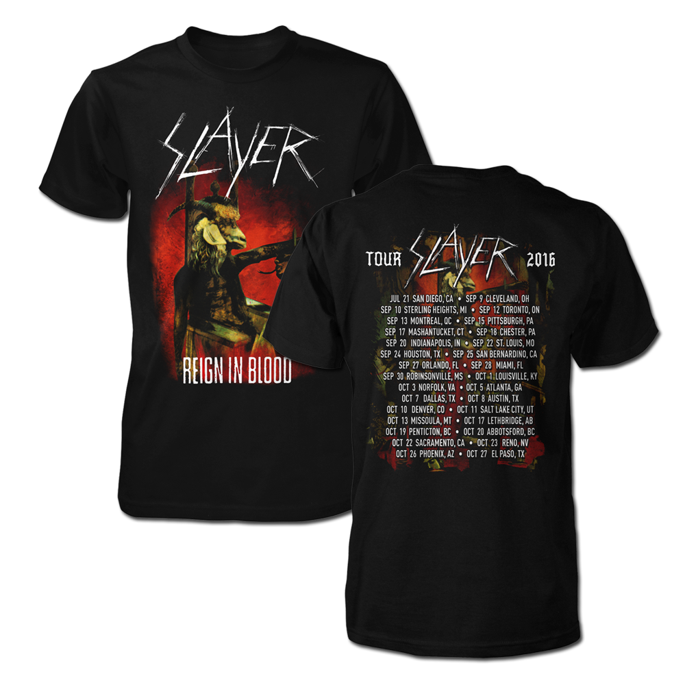 Slayer T Shirt Reign In Blood 30th Anniversary 1986-2016 LP