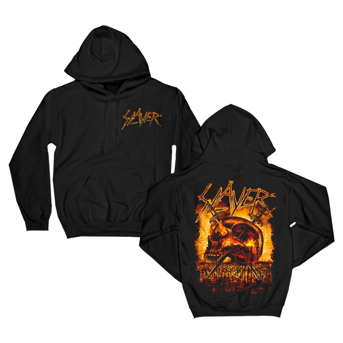 Sweat-shirt Officiel Slayer Avec Logo Griffé - Coupe Classique, 241 G - Vêtement Fan De Métal
